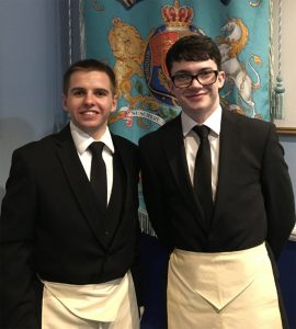 Royal Hanover Welcomes 2 new initiates Adam and Aaron & Lodge Ballots for Donation to 2020 Achieving Grand Patron